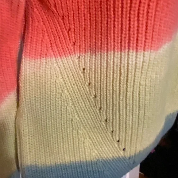 NWT Seven 7 Premium Quality Brand 100% Cotton Sweater Multicolour Size M - Picture 5 of 12